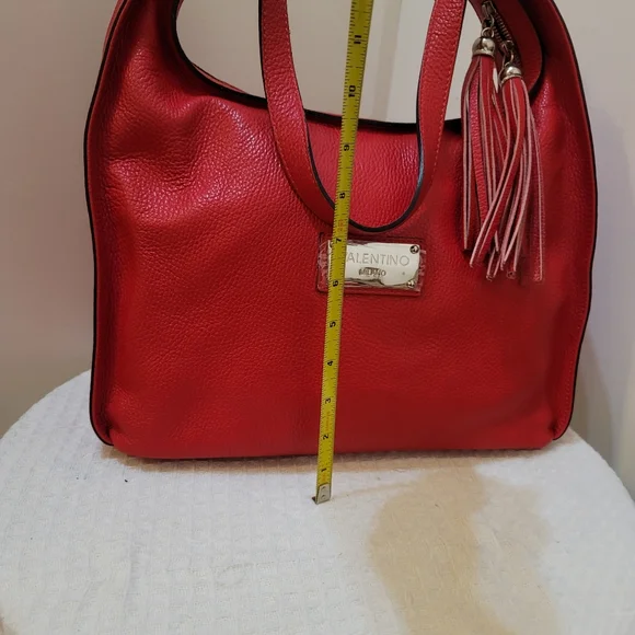 Red handbag genuine leather - Picture 11 of 16